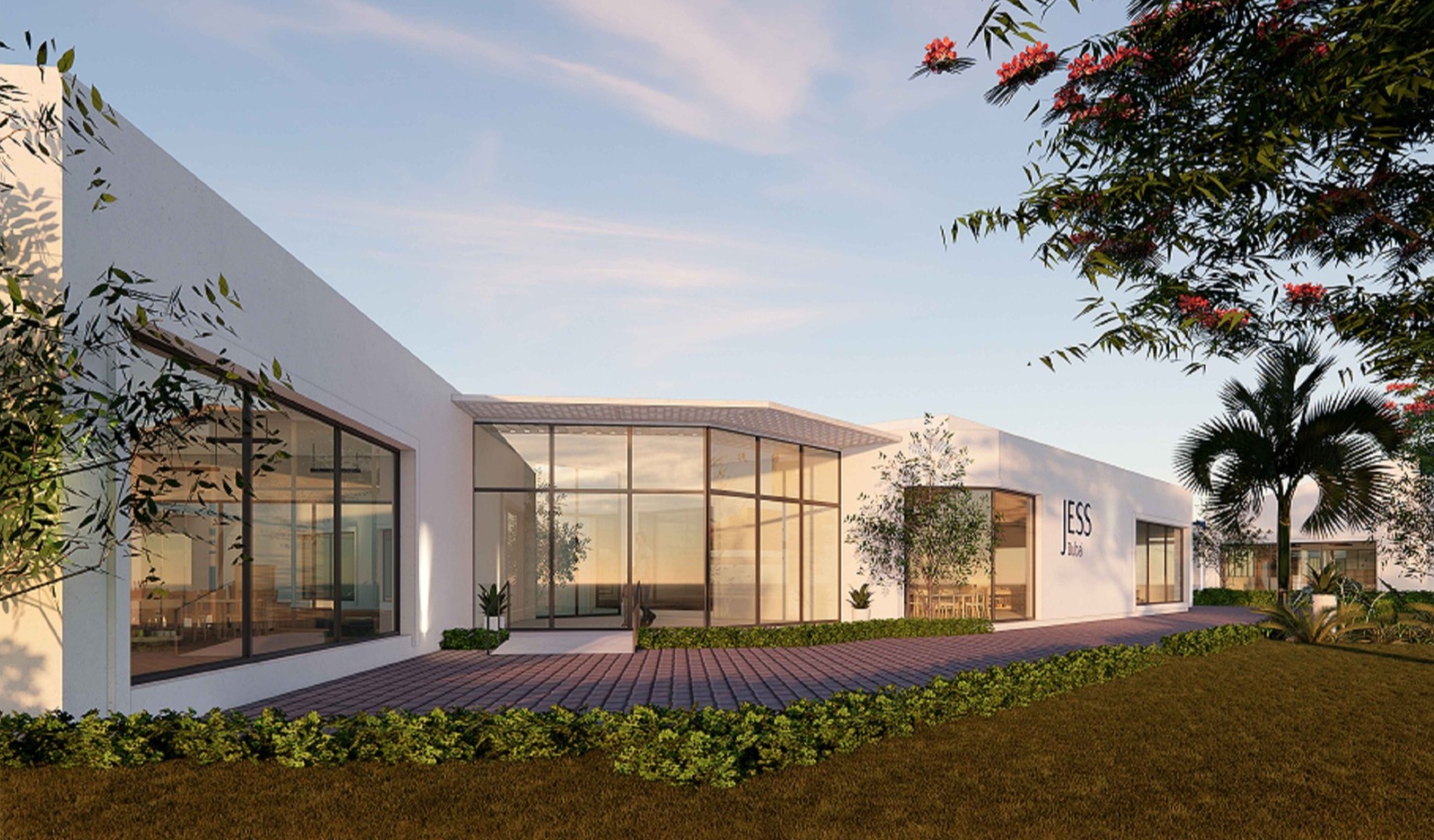 Main entrance render